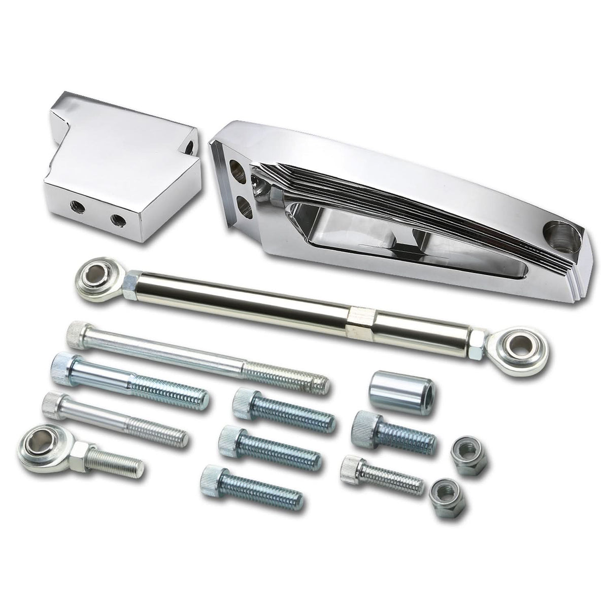1963-1972 Chevrolet BBC A/C Bracket Set - Polished Aluminum