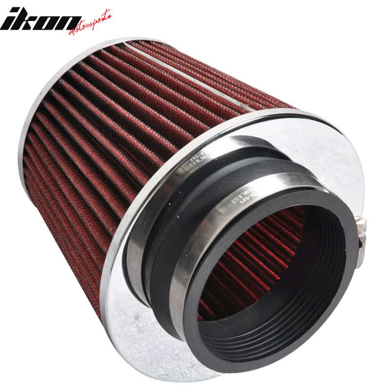 Fits 3.5in Race Cold Airintake Cone Filter Red 88-01integra