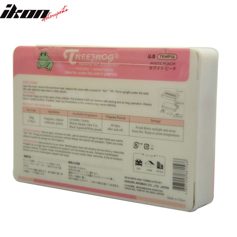 Treefrog Xtreme Fresh Air Freshener White Peach Scent Auto Home