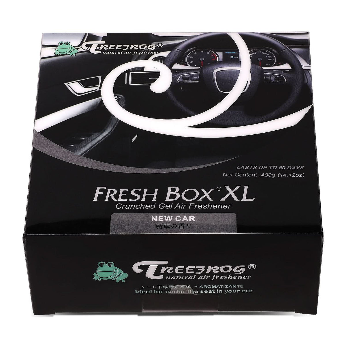 Tree Frog Fresh Box XL Air Freshener 400g New Car Scent