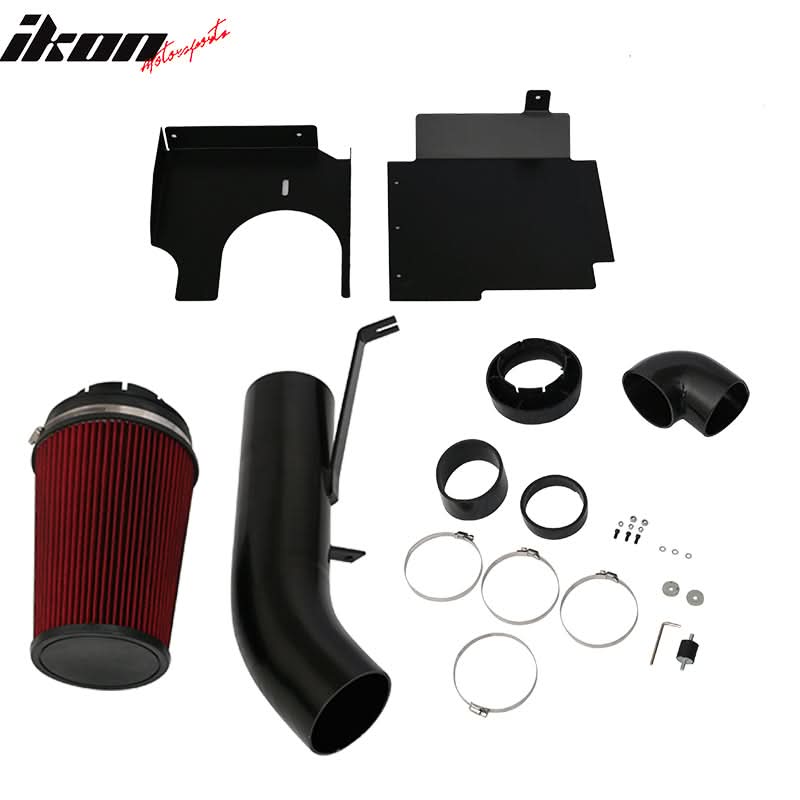 2002-2006 Cadillac Escalade Red Black Cold Air Intake Pipe Aluminum