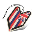 Hawaii Flag Young Leaf Squash X Paper Hanging Air Freshener