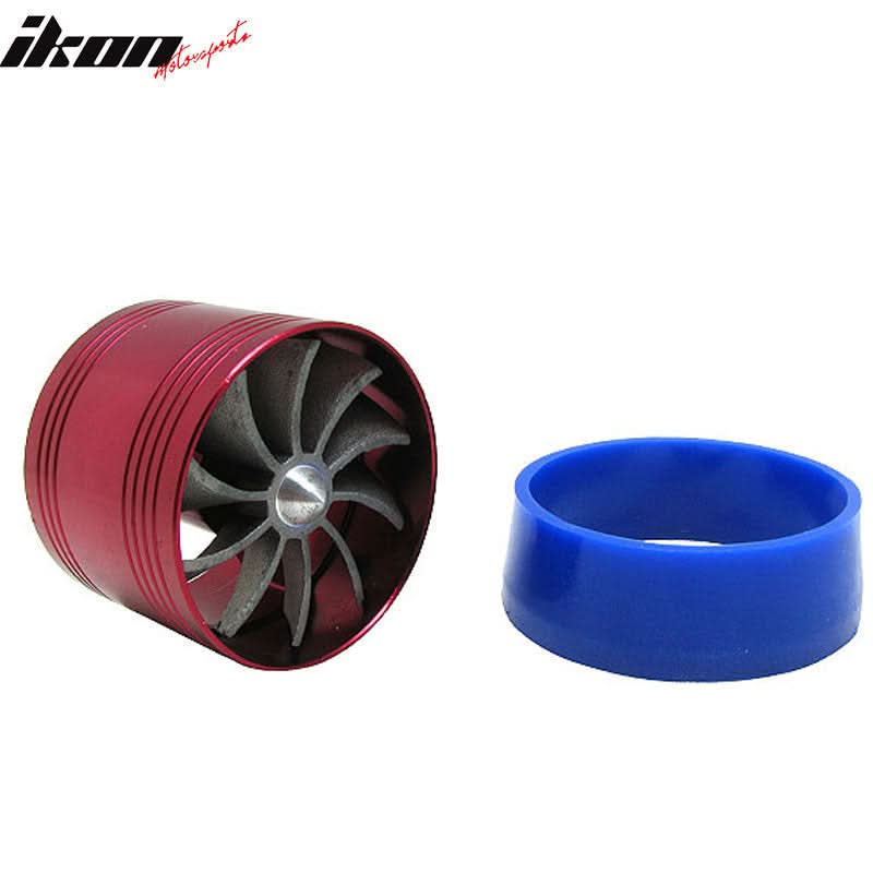 Universal Fitment Tornado Style Red Air Intake Turbo Gas Saver Fan
