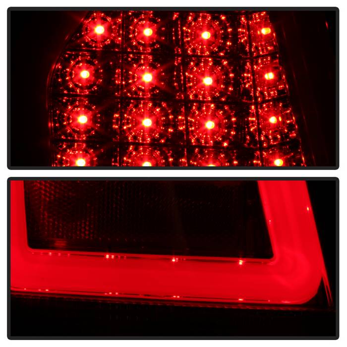 Spyder Chrysler 300C 08-10 V2 Light Bar LED Tail Lights - Red Clear ALT-YD-C308V2-LED-RC 5083395