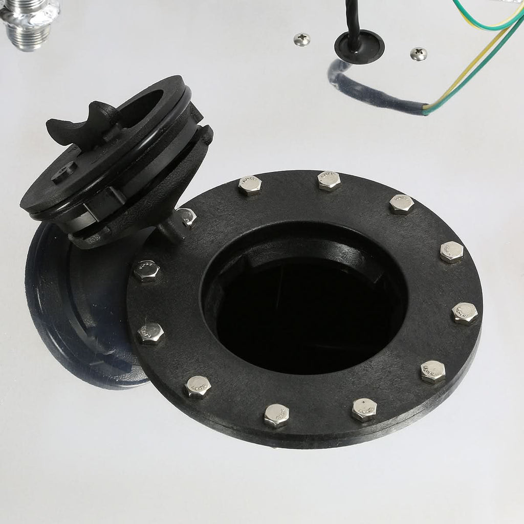5 Gallon Aluminum Fuel Cell Gas Tank with Level Sender - Polished