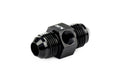 HPS Performance Products AN Male to Male Adapter with 1/8" NPT Female Port, Aluminum, Black