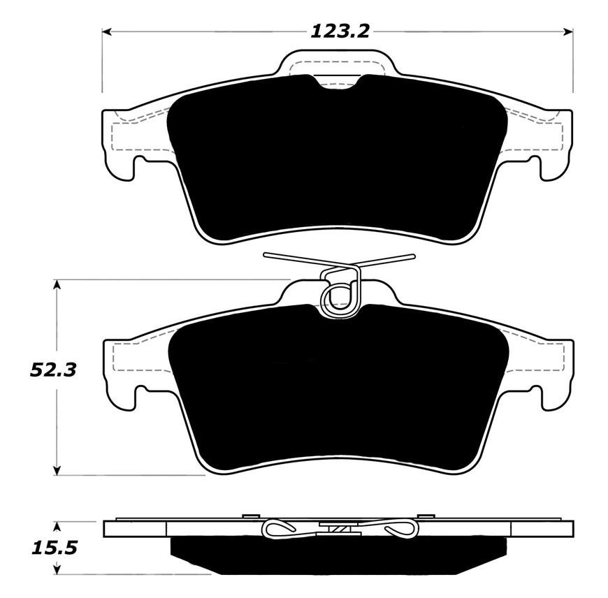 Porterfield Brake Pads for 2007 PONTIAC SOLSTICE