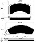 Porterfield Brake Pads for 1980 MERCURY COUGAR
