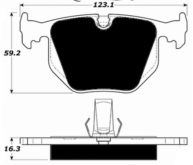 Porterfield Brake Pads for 1997 BMW 850I
