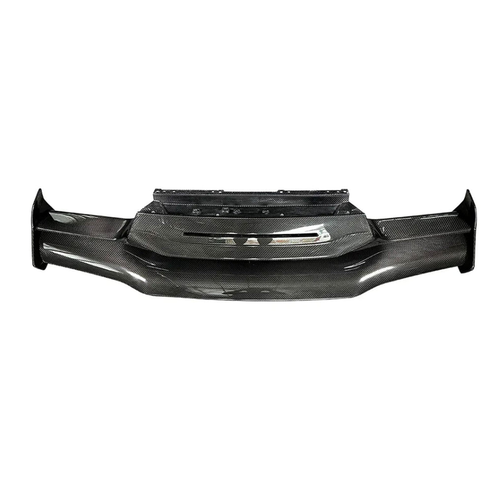 V Style Dry Carbon Fiber Rear Wing with Base Panel for Lamborghini Huracan LP580 LP610 EVO