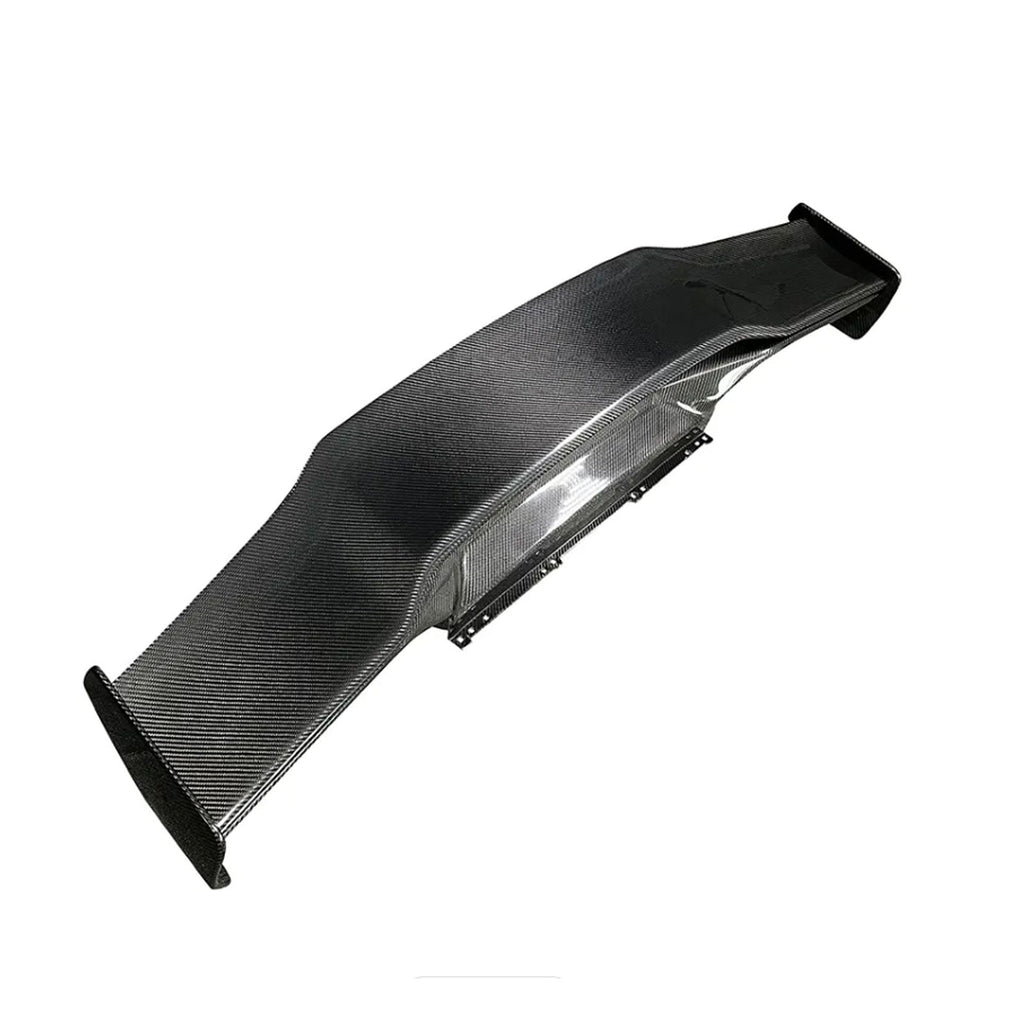 V Style Dry Carbon Fiber Rear Wing with Base Panel for Lamborghini Huracan LP580 LP610 EVO