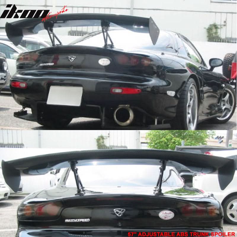 Nissan 57" Unpainted GT Style Adjustable Rear Trunk Spoiler Wing ABS