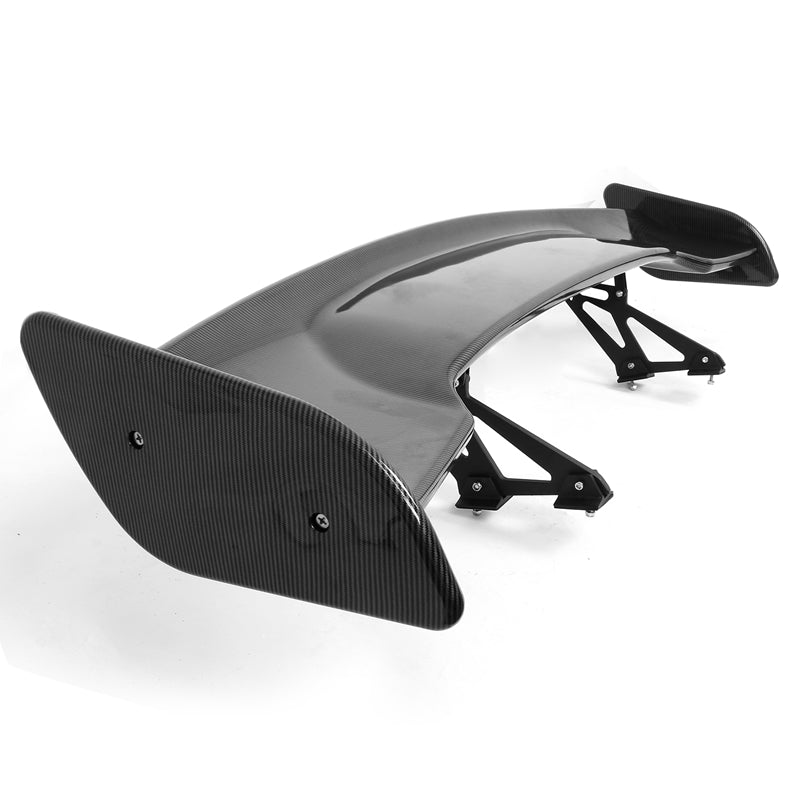 Universal JDM GT Style Carbon Fiber Print Trunk Spoiler Wing Lip ABS