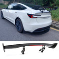 Universal JDM GT Style Carbon Fiber Print Trunk Spoiler ABS w/ Light
