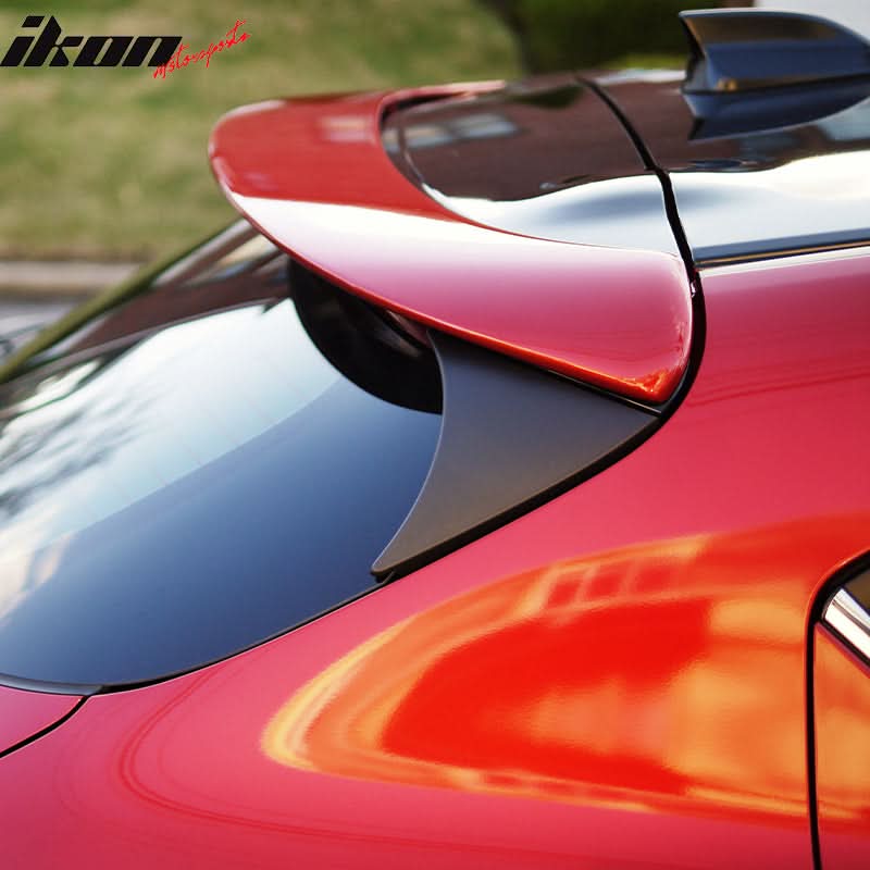 2014-2017 Mazda 3 Hatchback OE Style Unpainted Rear Roof Spoiler ABS