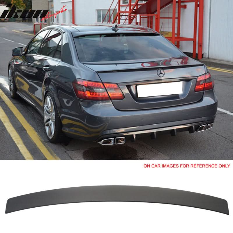 2010-2016 Benz W212 E-Class L Style Matte Black Roof Spoiler Wing ABS