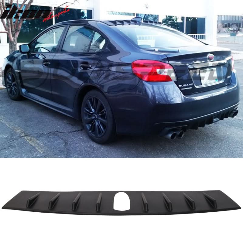 2017 Subaru WRX V Style Matte Black Roof Spoiler Shark Fin 7Inch ABS