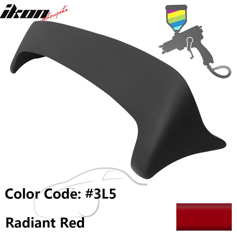 Fits 09-13 Toyota Corolla S LE XLE XRS ABS Rear Roof Spoiler Unblack