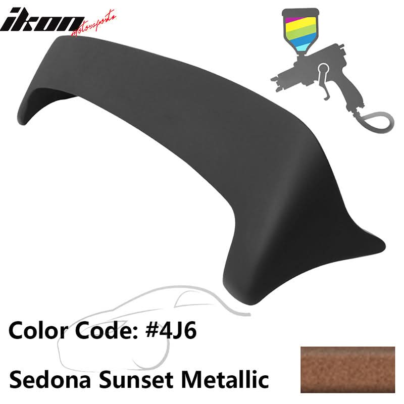 Fits 09-13 Toyota Corolla S LE XLE XRS ABS Rear Roof Spoiler Unblack