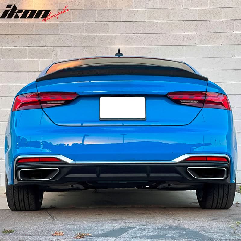 2018-2022 Audi A5 S5 B9 Hatchback C Style Carbon Fiber Trunk Spoiler