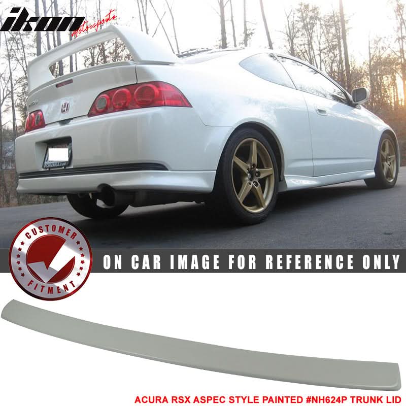 2002-2006 Acura RSX T-R Aspec Painted #NH624P Rear Spoiler Wing + Lid