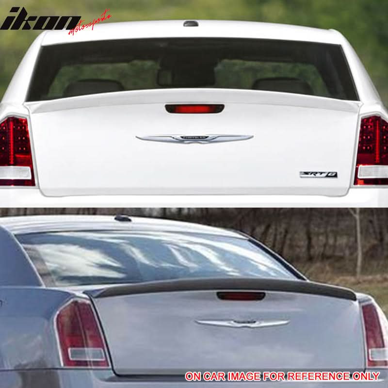 2011-2023 Chrysler 300 Painted #PX8 Black Rear Spoiler Wing ABS