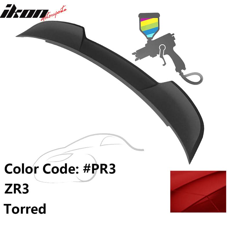 2015-2023 Dodge Charger Rear Spoiler SRT Style Painted Spoiler Lip ABS