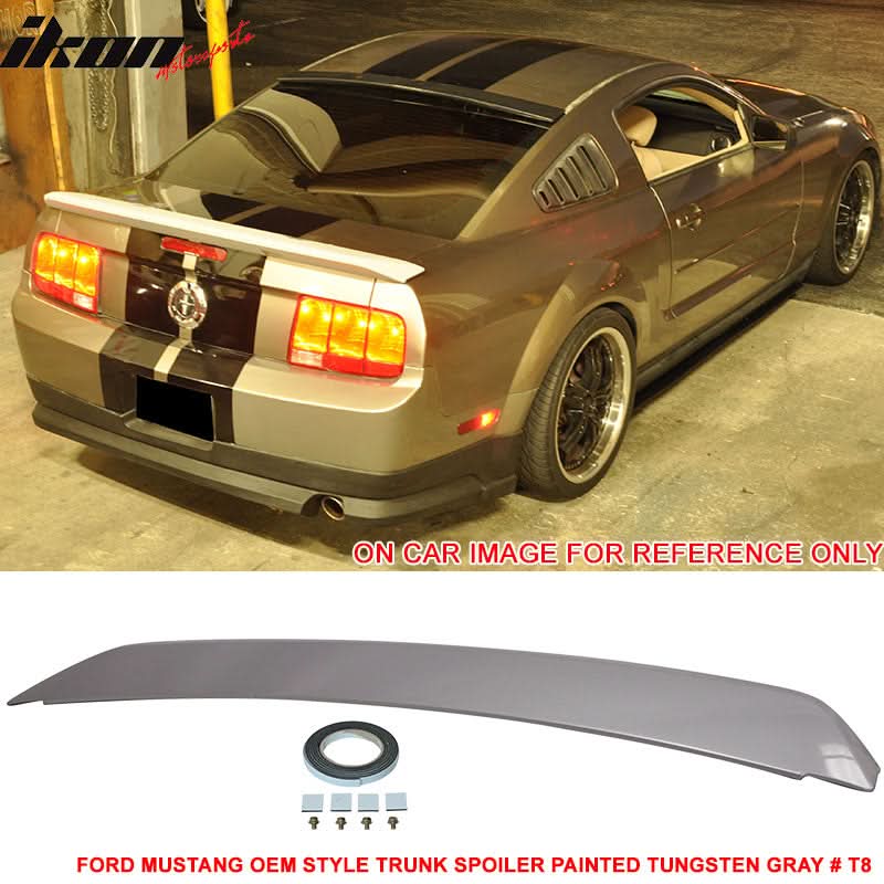 2005-2009 Ford Mustang Rear Trunk Spoiler Ducktail Wing Lip ABS