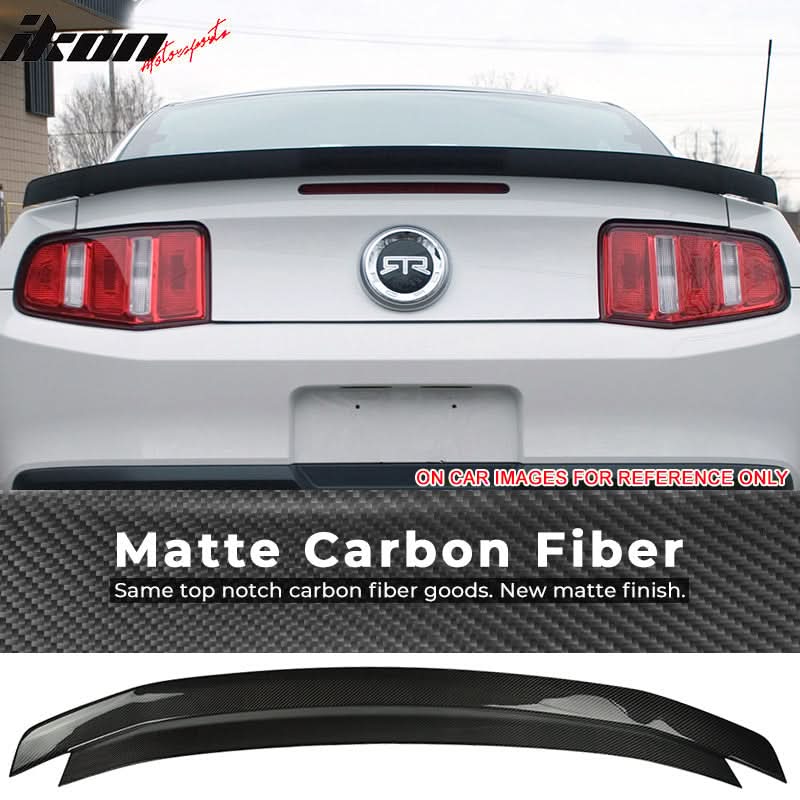 2010-2014 Ford Mustang Carbon Fiber Rear Trunk Spoiler Wing