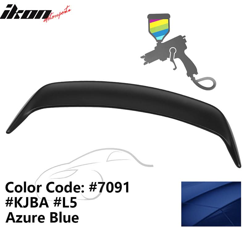 1999-2004 Ford Mustang OE Style #7091 Azure Blue Trunk Spoiler ABS