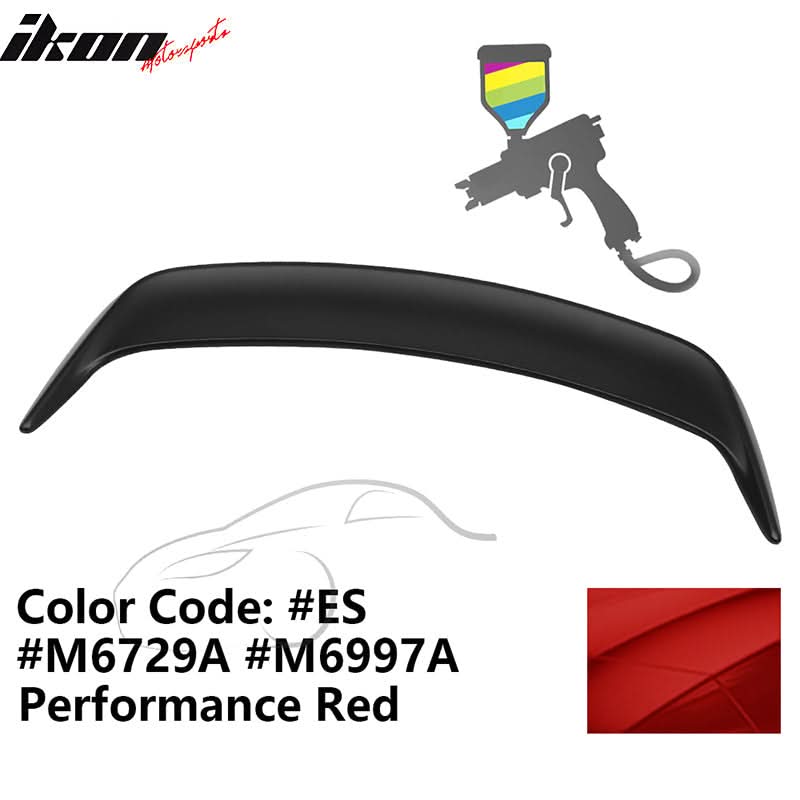 1999-2004 Ford Mustang OE Style #ES Performance Red Trunk Spoiler ABS