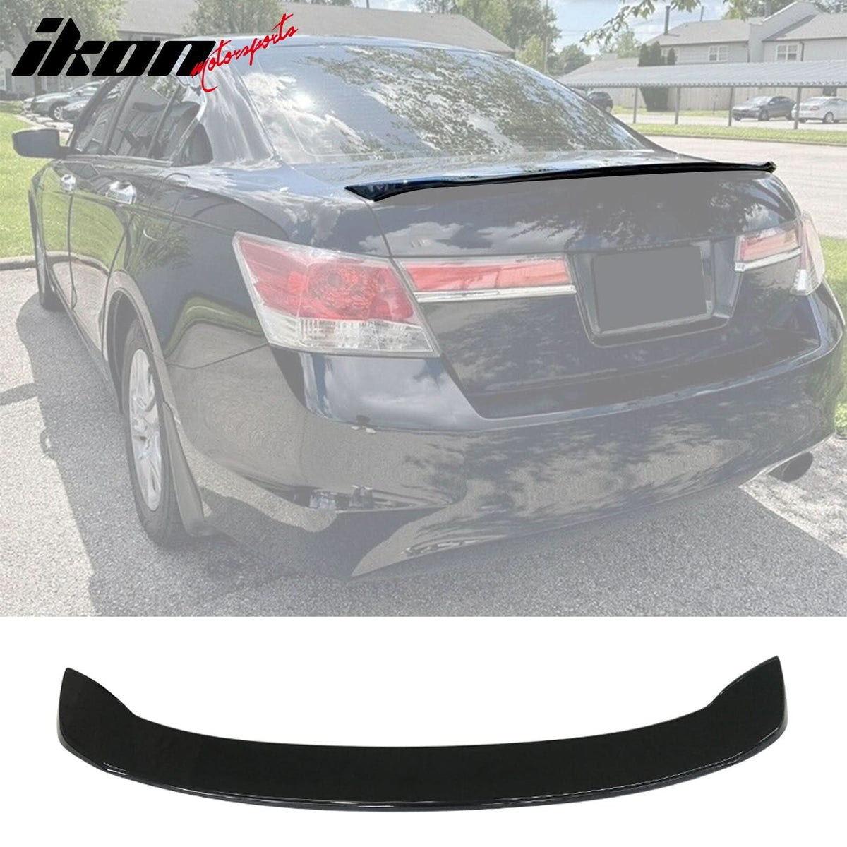 2008-12 Honda Accord 8th 4DR OE Style Matte Black Trunk Spoiler ABS