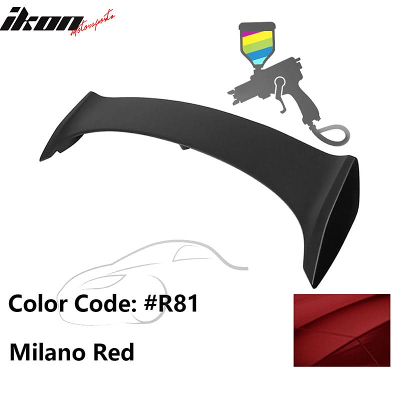 2006-2011 Honda Civic Painted Trunk Spoiler 3rd Brake LED Light ABS