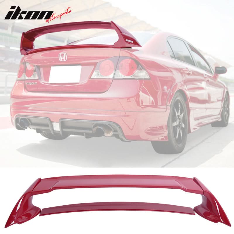2006-2011 Honda Civic Rear Spoiler Wing Mugen Style ABS