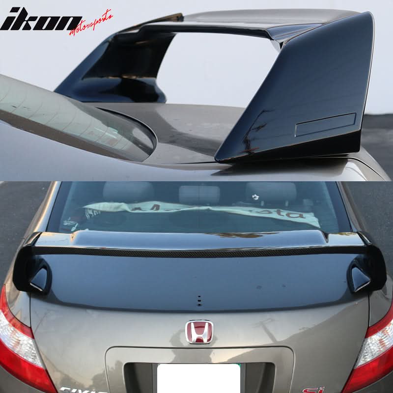 2006-2011 Honda Civic Mugen Style Painted Trunk Spoiler ABS CF Top