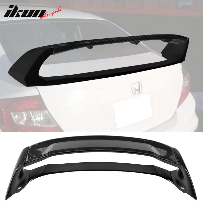 2012-2015 Honda Civic 4Dr Mugen Style Painted Trunk Spoiler Wing ABS
