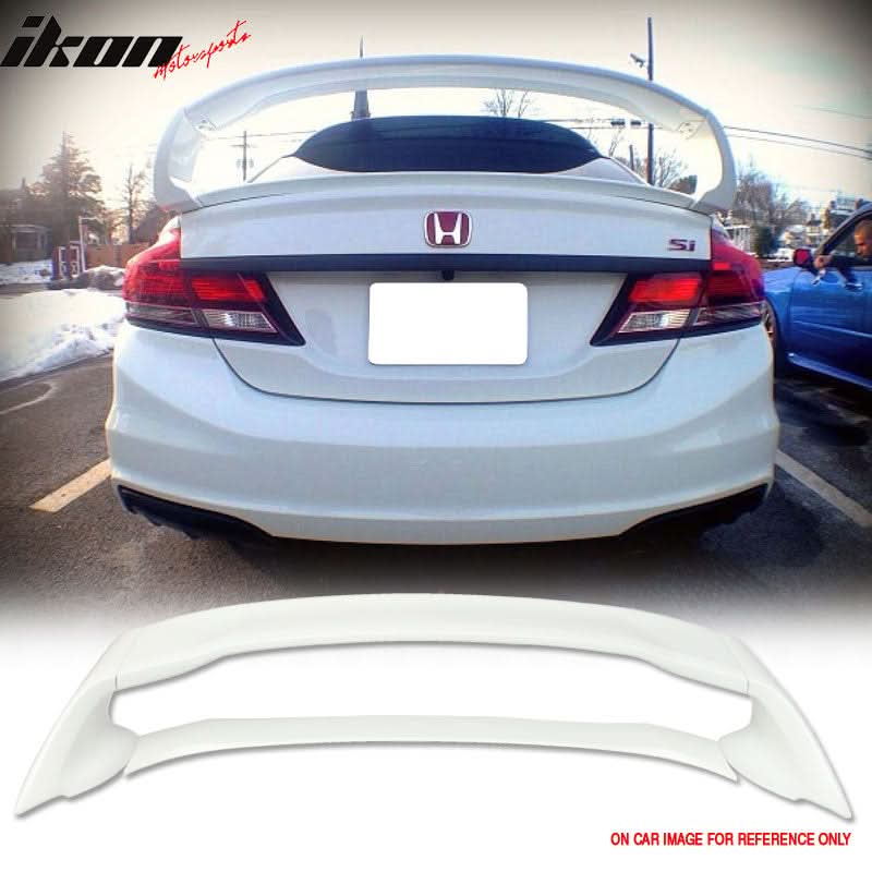 2012-2015 Honda Civic 4Dr Mugen Style Painted Trunk Spoiler Wing ABS