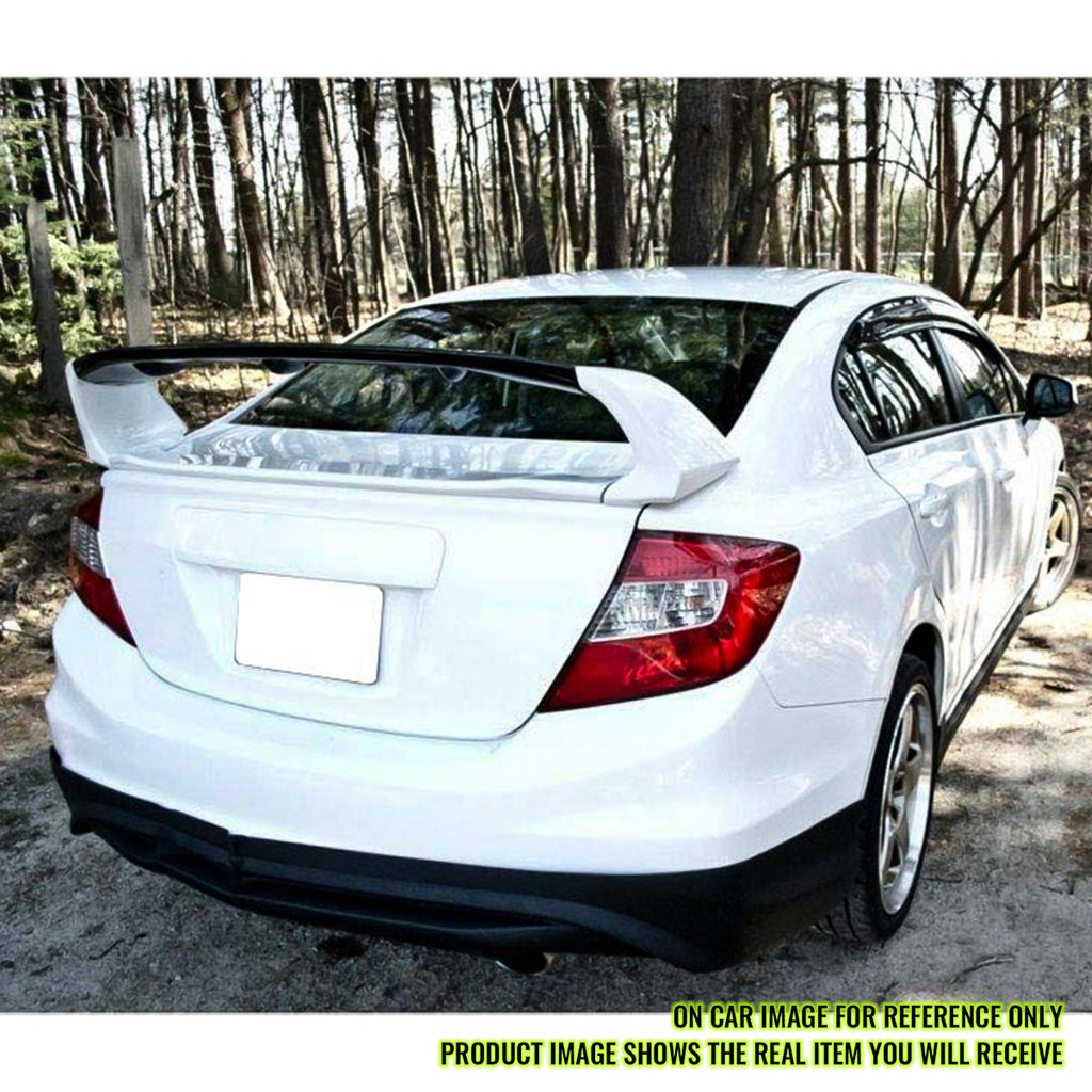 2012-2015 Honda Civic 4Dr Mugen Style Painted Trunk Spoiler Wing ABS