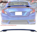 2016-2020 Honda Civic OE #B593M Brillant Sporty Blue Trunk Spoiler ABS