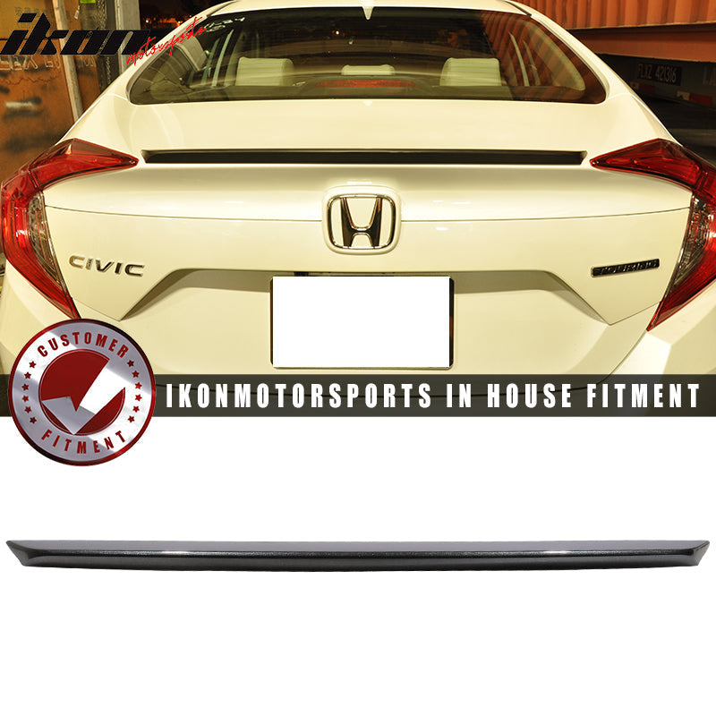 2016-2021 Honda Civic 4Dr Sedan Rear Trunk Spoiler Ducktail Wing Lip