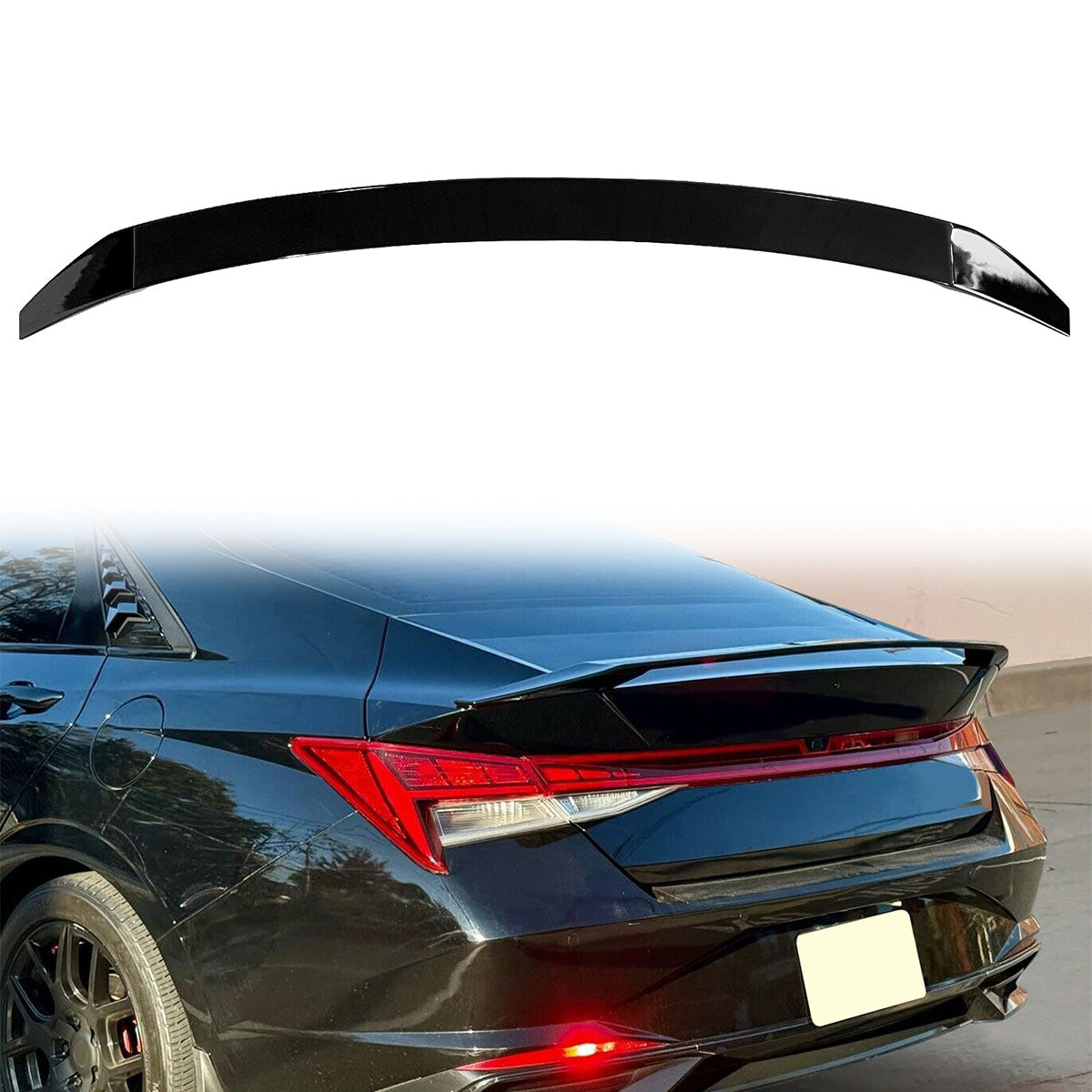 2021-2024 Hyundai Elantra Sedan Rear Trunk Spoiler Wing ABS