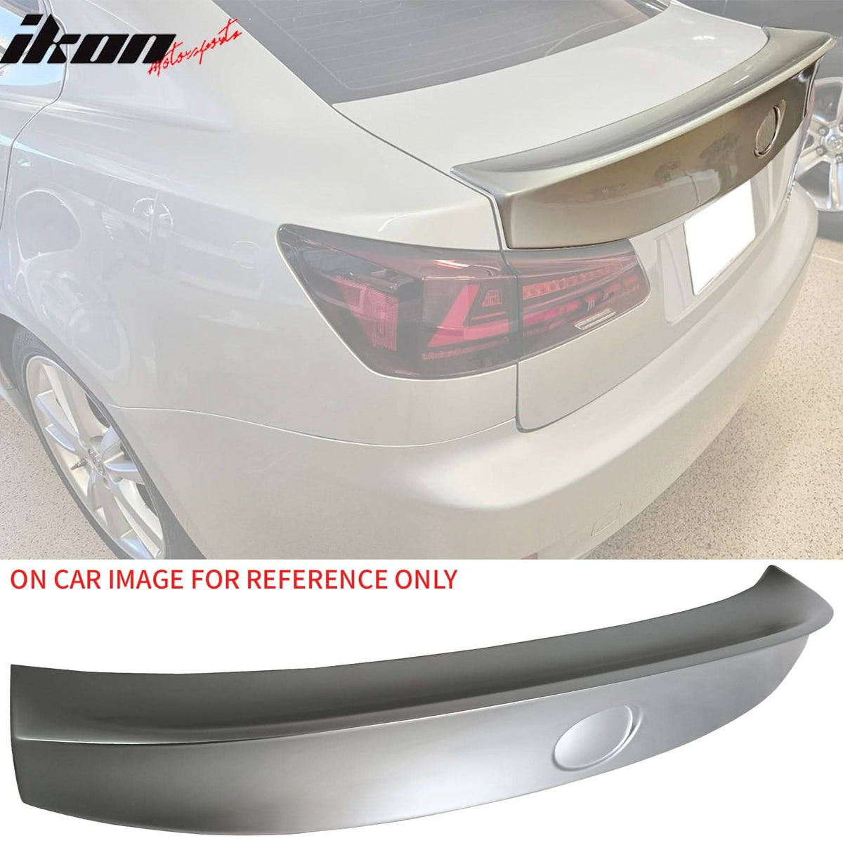 2006-2013 Lexus IS250 4Dr WD Style Painted #1F2 Metallic Trunk Spoiler