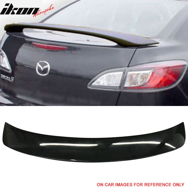 2010-2013 Mazda 3 Sedan OE Style Unpainted Rear Spoiler Wing ABS