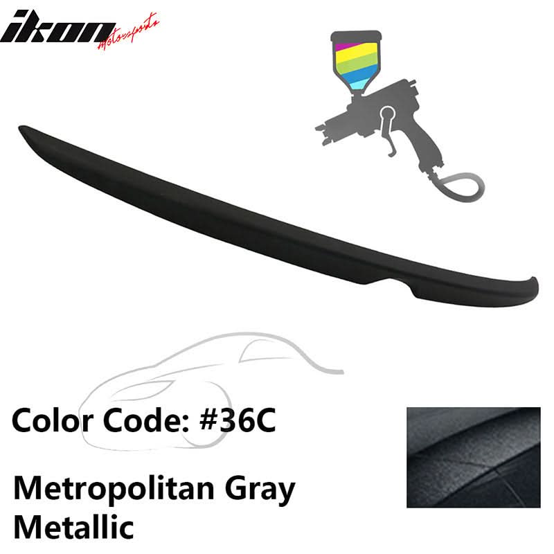 Matte Fits 14-18 Mazda 3 Mazda3 Sedan Flush Factory Trunk Spoiler