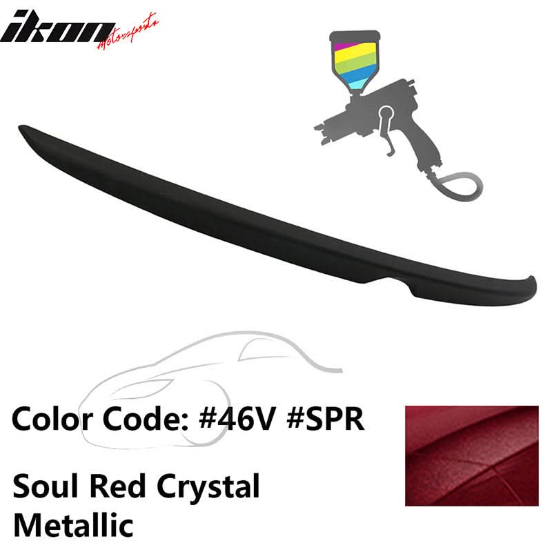 Matte Fits 14-18 Mazda 3 Mazda3 Sedan Flush Factory Trunk Spoiler