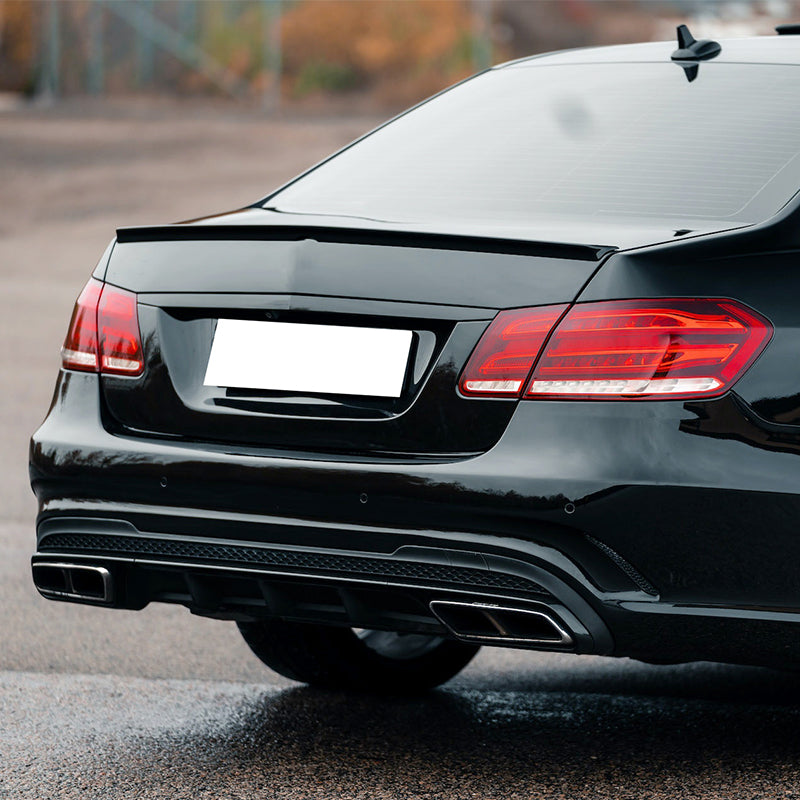 2010-2012 Mercedes Benz W212 Euro Style Unpainted Rear Spoiler Wing PU