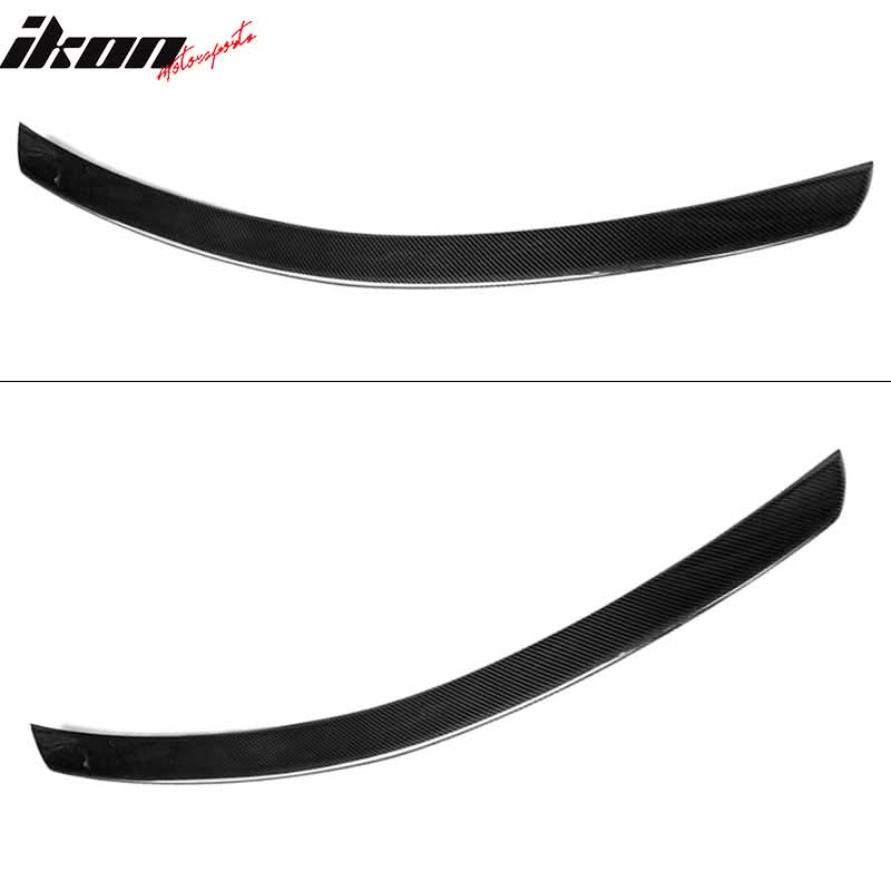 2008-2014 Benz W204 AMG Style Red Clear Rear Spoiler Wing Carbon Fiber