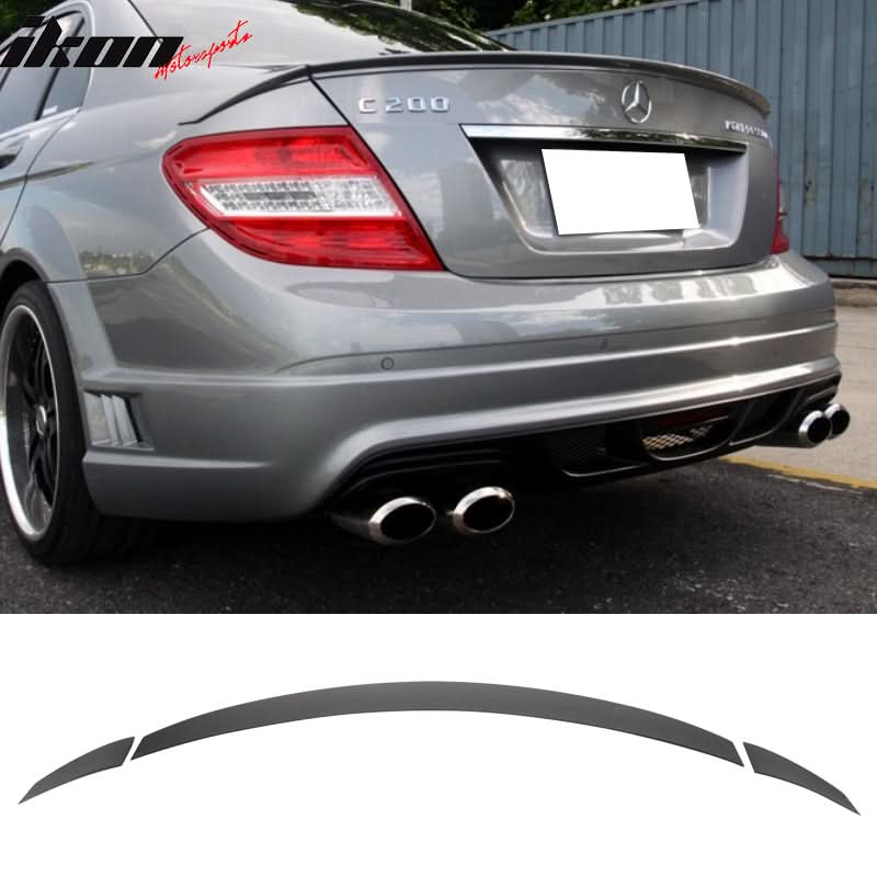 2008-2014 Mercedes Benz C-Class W204 B Style Trunk Spoiler ABS