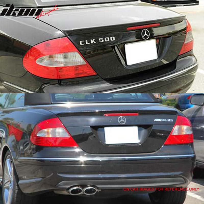 2003-2009 Benz W209 CLK-Class AMG Style Matte Black Rear Spoiler Wing