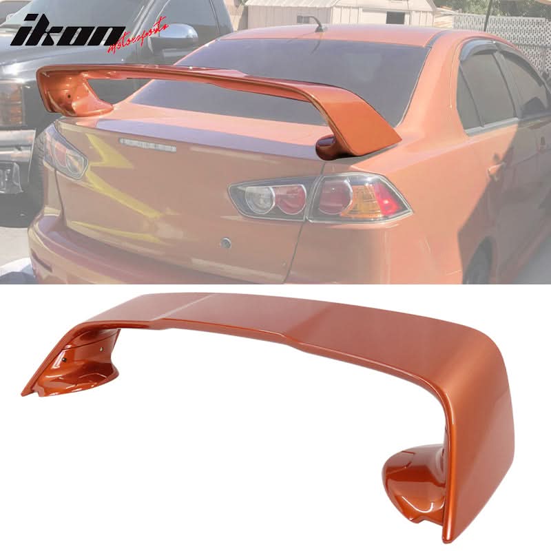 2008-2017 Mitsubishi Lancer Evolution 10 X Trunk Spoiler Wing Lip ABS